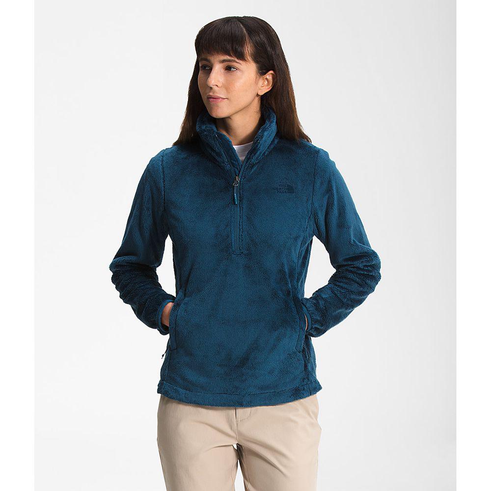 The North Face Osito ¼ Zip Γυναικεια Pullover - Μπλε (ZLGR97108)